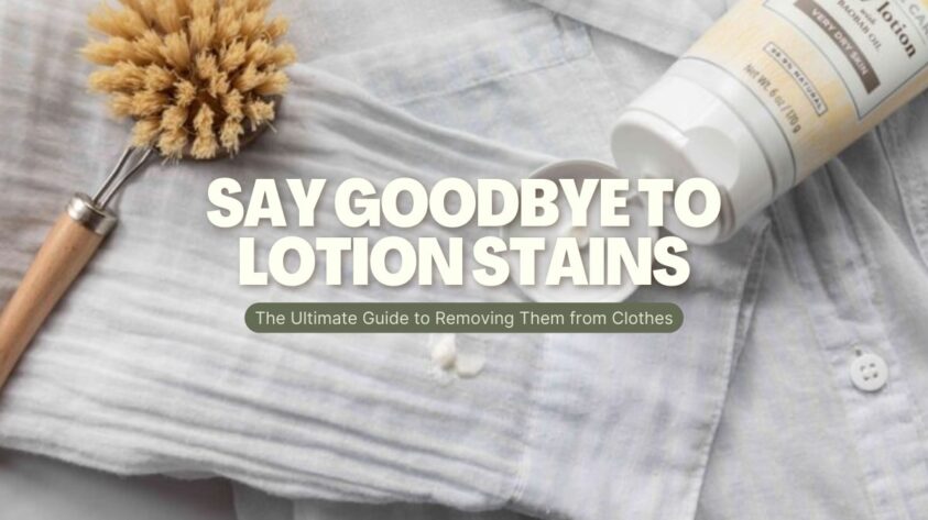 Lotion stains on clothing